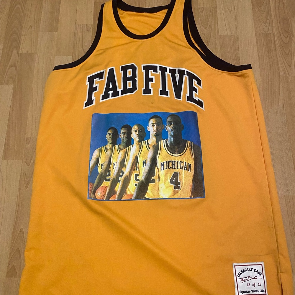 Custom Fab Five Michigan Basketball Jersey